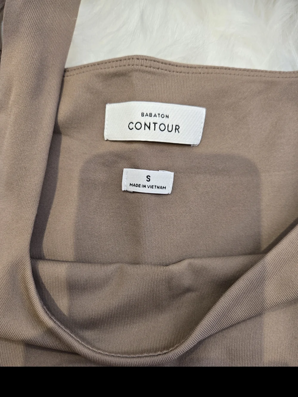 Babaton Contour Square-Neck Bodysuit in Taupe - Picture 2 of 2